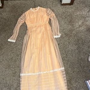 Vintage peach Lorrie‎ Deb Gown